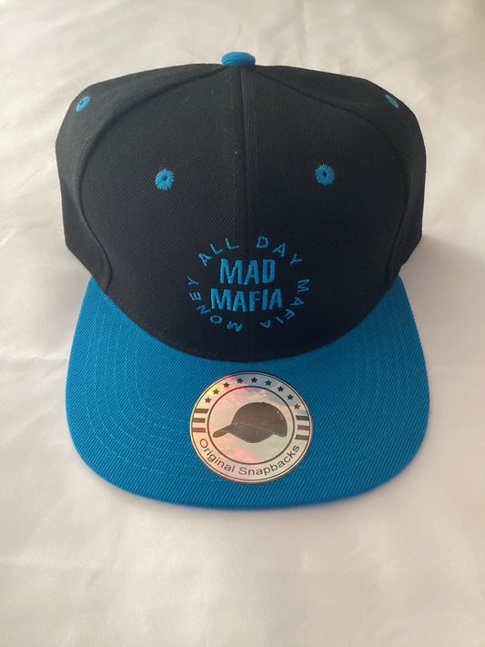 Black & blue custom snapback